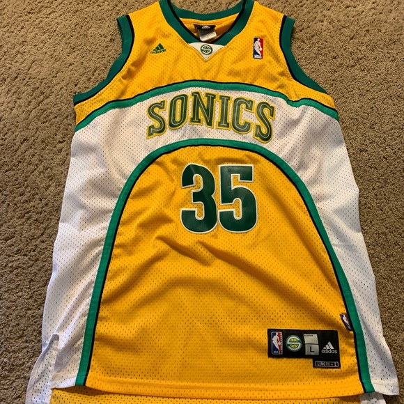 kevin durant yellow sonics jersey